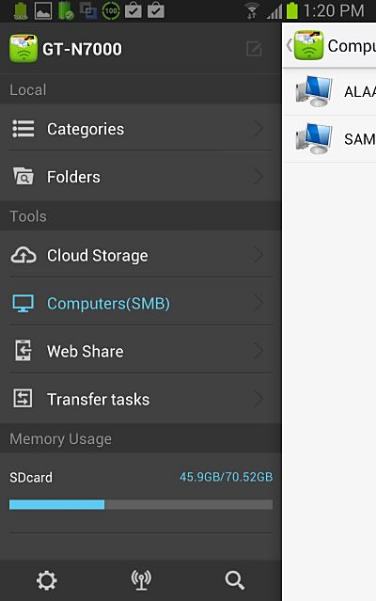 How to transfer photos from android to PC using Wi-Fi