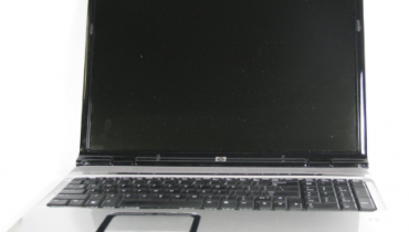 hp laptop screen goes black but still running