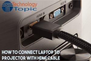 how to connect laptop projector hdmi